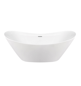 Linea Uno Manu 180 - Glans wit - Vrijstaand bad