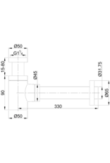 Linea Uno Sink Siphon Varde (rostfreier stahl) - Copy - Copy