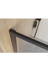 Linea Uno Sfera 80 x 200 - Mat zwart - Inloopdouche