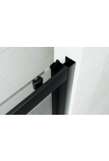 Linea Uno Arda 100 x 200 - Mat zwart - Schuifdeur