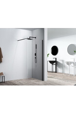 Linea Uno Oslo 80 x 200 - Mat zwart - Inloopdouche