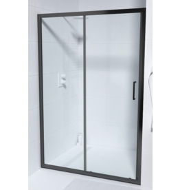 Linea Uno Jotheim 110 x 200 - Mat zwart - 5mm - Schuifdeur