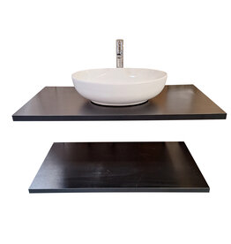 Linea Uno Hede 100 - Set - Mat zwart - Badmeubel
