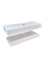 Linea Uno Lerum 120 - Glans wit - Badmeubel
