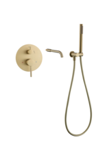 Linea Uno Haldur - Goud - Inbouw badkraan