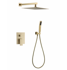 Linea Uno Rabbo - Goud - Doucheset inbouw