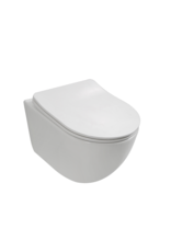 Linea Uno Ravius 48 - Glans wit - Toiletpot met zitting