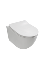 Linea Uno Ravius - Glans wit - Toiletset compleet
