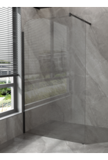 Linea Uno Boyd 90 x 200 - Mat zwart - Inloopdouche