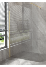 Linea Uno Boyd 90 x 200 - Geborsteld goud - Inloopdouche