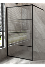 Linea Uno Ternem 90 x 200 - Mat zwart - Inloopdouche