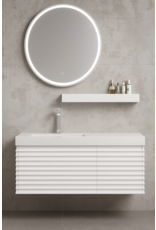 Linea Uno Mynte 100 - Glans wit - Badmeubel