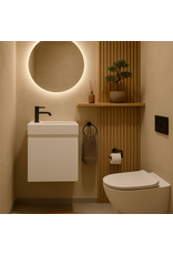Linea Uno Volda 40 links - Glans wit - Toiletmeubel