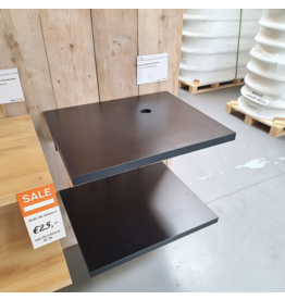 Linea Uno OP=OP Badmeubel 60 x 3,2 x 50  zwart nr148