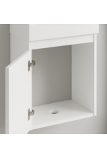 Linea Uno Lunne 40 links - Glans wit - Toiletmeubel