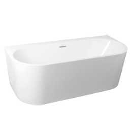 Linea Uno Usma 170 - Glans wit - Half vrijstaand bad