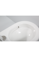Linea Uno Ravius 53 - Glans wit - Toiletpot met zitting