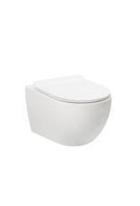 Linea Uno Ravius 53 - Mat wit - Toiletpot met zitting