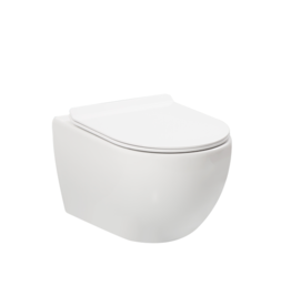 Linea Uno Ravius 53 - Mat wit - Toiletpot met zitting
