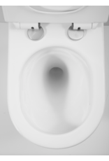 Linea Uno Ravius 53 - Mat wit - Toiletpot met zitting