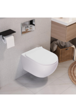 Linea Uno Ravius 53 - Mat wit - Toiletpot met zitting