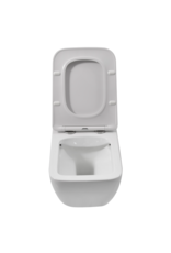 Linea Uno Salvo 52 - Glans wit - Toiletpot met zitting