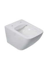 Linea Uno Salvo 52 - Glans wit - Toiletpot met zitting