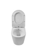 Linea Uno Baska 58 - Glans wit - Toiletpot met bidet