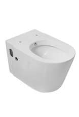 Linea Uno Baska 58 - Glans wit - Toiletpot met bidet