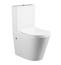 Linea Uno Tara 61 - Glans wit - Staand toiletset