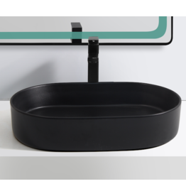 Linea Uno Rogas 50 - Mat zwart - Waskom