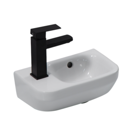 Linea Uno Zara 36 links - Glans wit - Toiletfontein