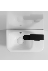 Linea Uno Zara 36 rechts - Glans wit - Toiletfontein