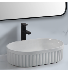 Linea Uno Lorna 55 - Glans wit - Waskom