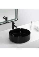 Linea Uno Alko 37 - Glans zwart - Waskom