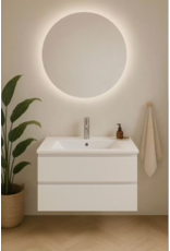 Linea Uno Ekeby 90 x 90 - Frameloos - Spiegel