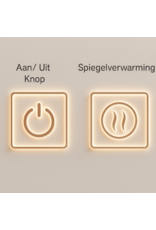 Linea Uno Ekeby 90 x 90 - Frameloos - Spiegel