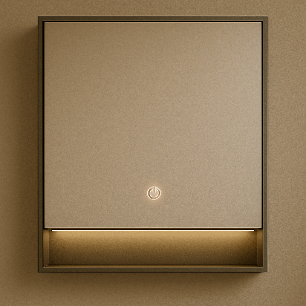 Eira 60 x 80 - Grijs - Spiegelkast