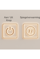 Linea Uno Lerum 80 x 80 - Mat zwart - Spiegel