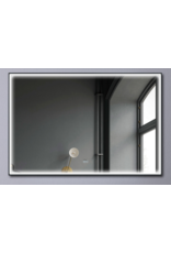 Linea Uno Torve 80 x 60 - Mat zwart - Spiegel