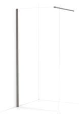 Linea Uno Oslo 100 x 200 - Gun Metal - Inloopdouche