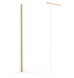Linea Uno Oslo 110 x 200 - Glans goud - Inloopdouche