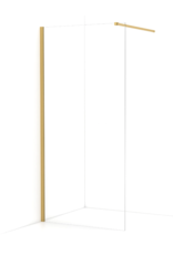 Linea Uno Oslo 120 x 200 - Goud - Inloopdouche
