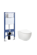 Linea Uno Ravius 53 - Mat wit - Toiletset