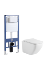 Linea Uno Salvo 52 - Glans wit - Toiletset