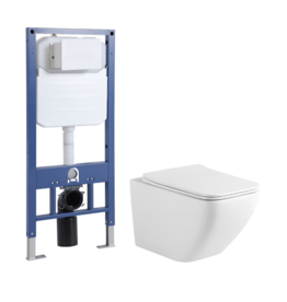 Linea Uno Salvo 52 - Glans wit - Toiletset