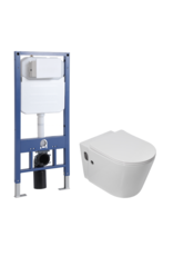 Linea Uno Baska 53 - Glans wit - Toiletset met bidet