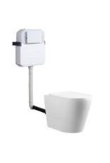 Linea Uno Kormus 56 - Glans wit - Staand toiletset