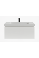 Linea Uno Mynte 80 - Glans wit - Badmeubel