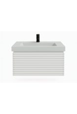 Linea Uno Mynte 60 - Glans wit - Badmeubel